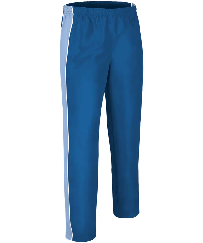 pantaloni sport matchpoint | trening tricolor respirabil microfibra albastru r