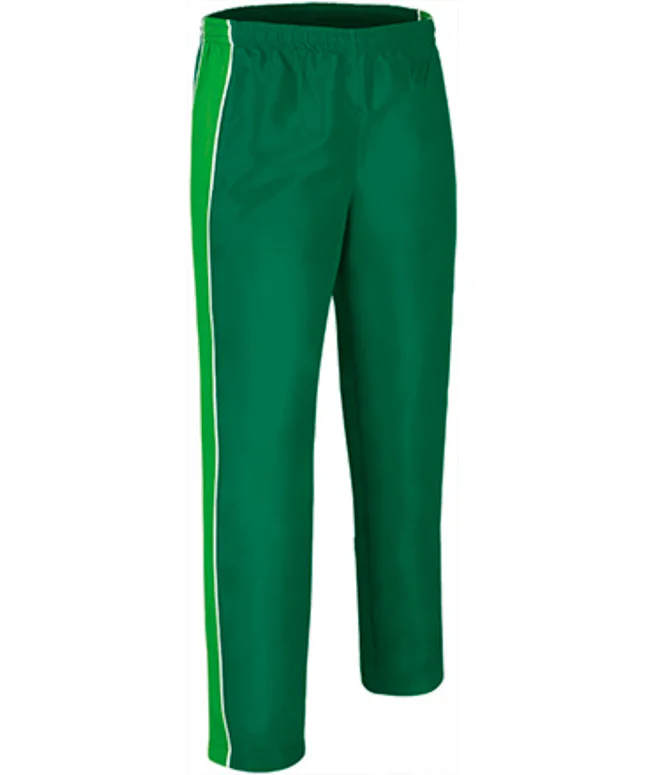 pantaloni sport matchpoint | trening tricolor respirabil microfibra verde kelly verde ma