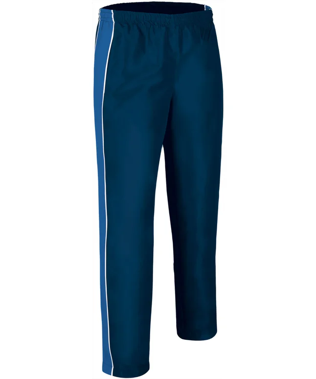 pantaloni sport tournament | trening tricolor termic benzi laterale bleumarin albastru royal